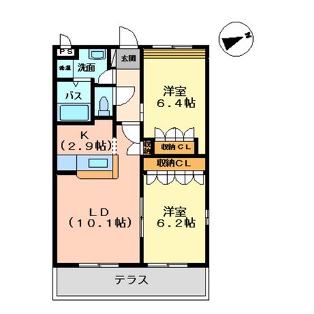 GreenWind大久保の物件間取画像